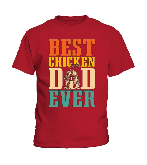 Cock Best Chicken Dad Retro Cocks Cock Lover Kids T-Shirt