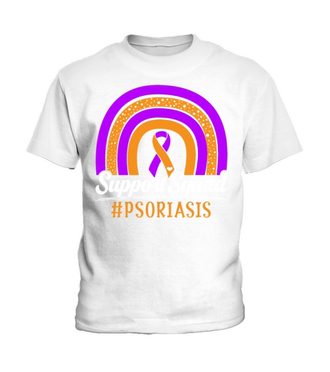Support Squad Skin Disease Psoriasis Awareness Kids T-Shirt