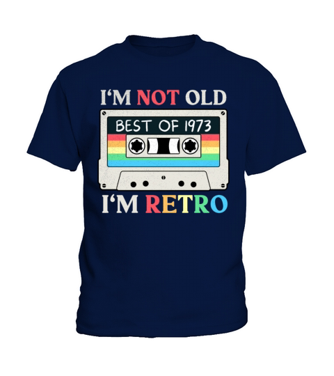 Vintage 1973 Cassette Retro Birthday Kids T-Shirt
