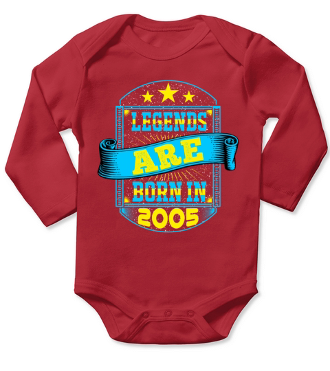 2005 Birthday vintage gift Long Sleeve Baby One-Piece
