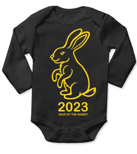 2023 Year of the rabbit Long Sleeve Baby One-Piece