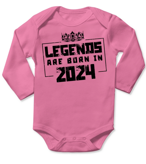 2024 legends born in Long Sleeve Baby One-Piece