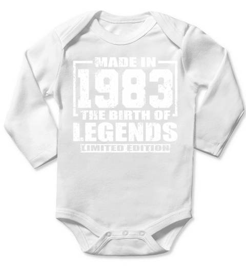 40th birthday vintage 1983 made in 1983 Long Sleeve Baby One-Piece
