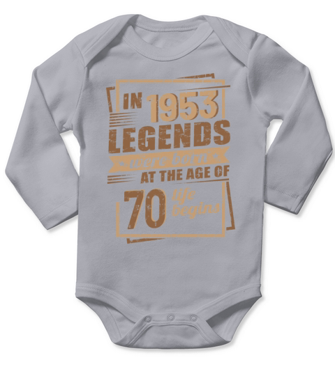 70th Birthday Gift Ideas Vintage 1953 Sayings Long Sleeve Baby One-Piece