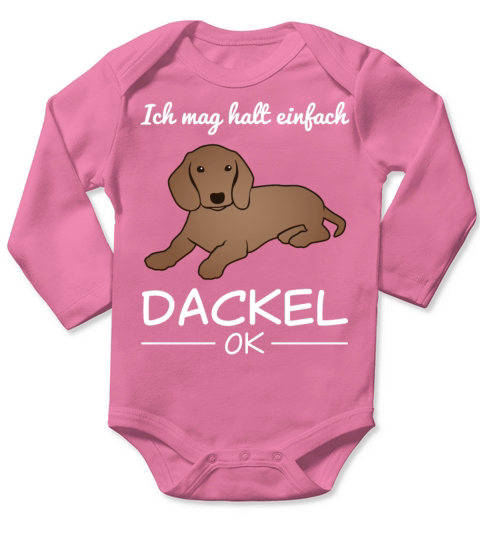 Dachshund Badger Dog Lover Quote Gift Long Sleeve Baby One-Piece