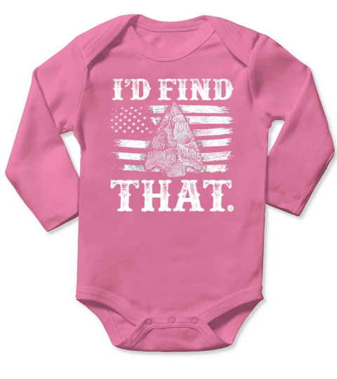 Funny Arrowhead Collecting Vintage Look Gifts Long Sleeve Baby One-Piece