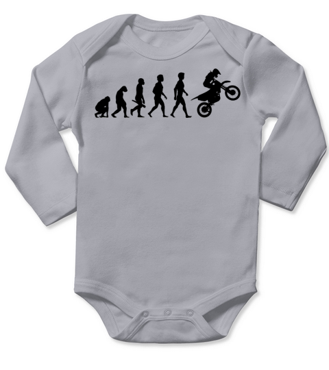 motorrad moped motorcycle motorbike evolution10 Long Sleeve Baby One-Piece