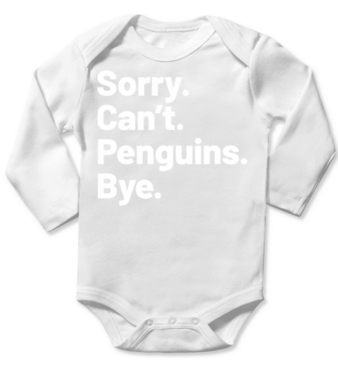 Penguin Vintage Sunset Retro Cute Womens Penguin Long Sleeve Baby One-Piece