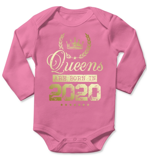Queens born in 2020 Long Sleeve Baby One-Piece
