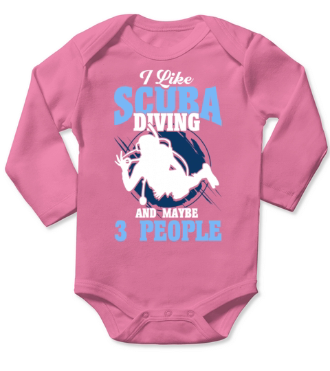 Scuba Diving Gift Underwater Lover Scuba Diver Long Sleeve Baby One-Piece