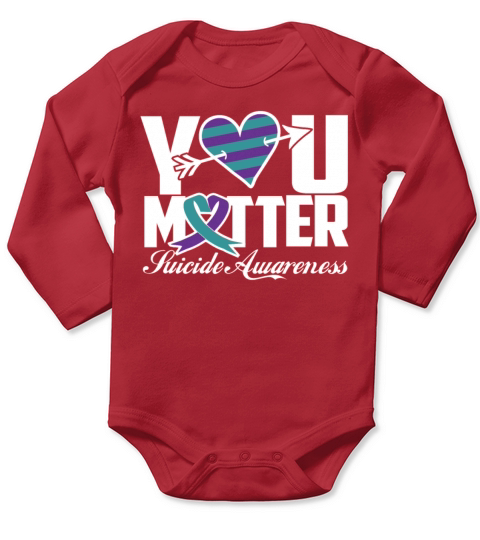 Suicide Awareness You Matter Long Sleeve Baby One-Piece