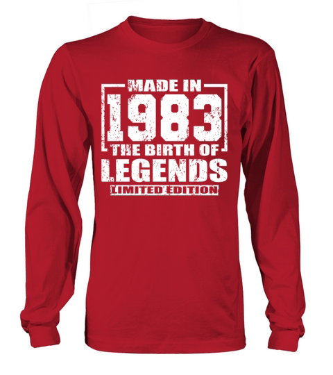 40th birthday vintage 1983 made in 1983 Long sleeved Unisex