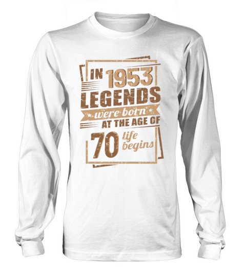 70th Birthday Gift Ideas Vintage 1953 Sayings Long sleeved Unisex