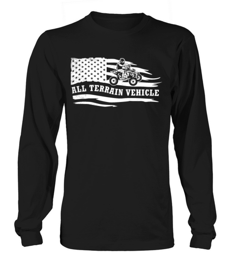 all terrain vehicles vintage artistic flag Long sleeved Unisex