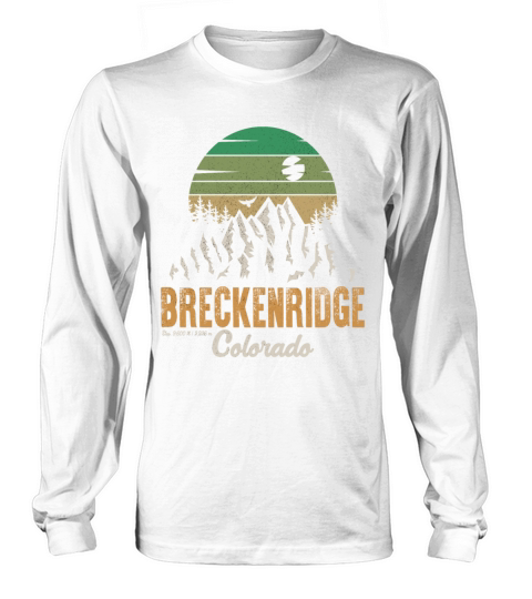 Breckenridge Colorado skiing Long sleeved Unisex