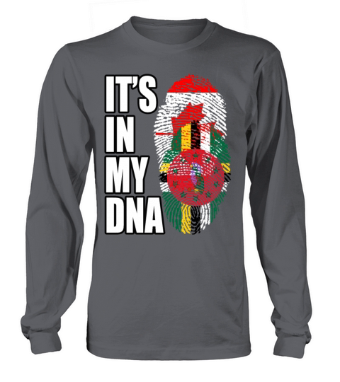 Dominican And Canadian Mix Heritage DNA Flag Long sleeved Unisex