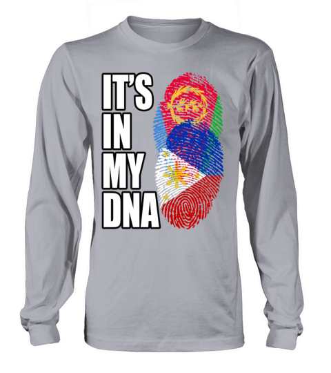 Eritrean And Filipino Mix Heritage DNA Flag Long sleeved Unisex