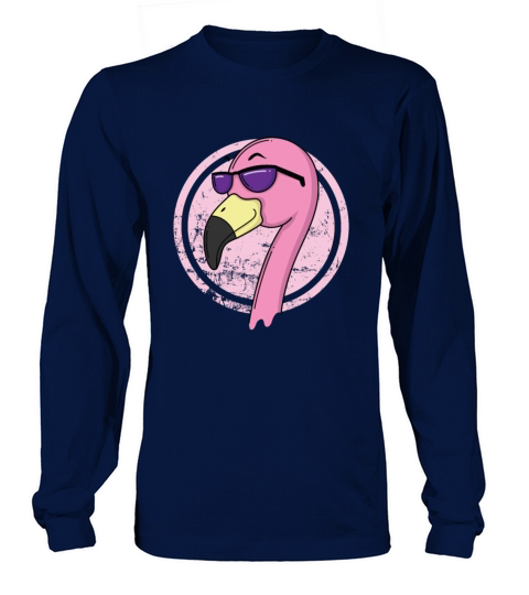 Flamingo with sunglasses Long sleeved Unisex