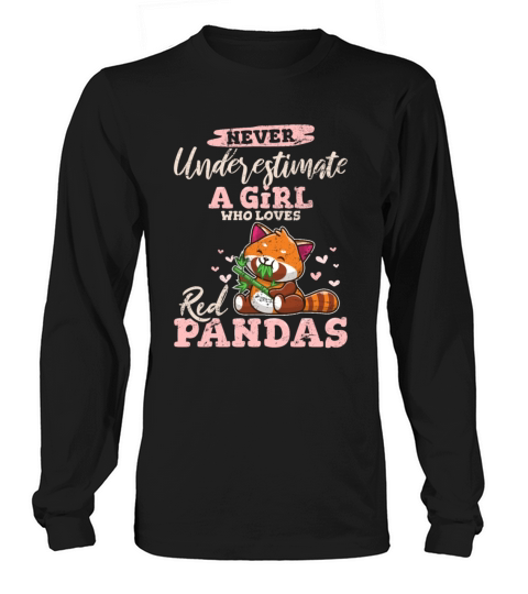 Girl Who Loves Red Pandas Zoologist Funny Panda Lo Long sleeved Unisex