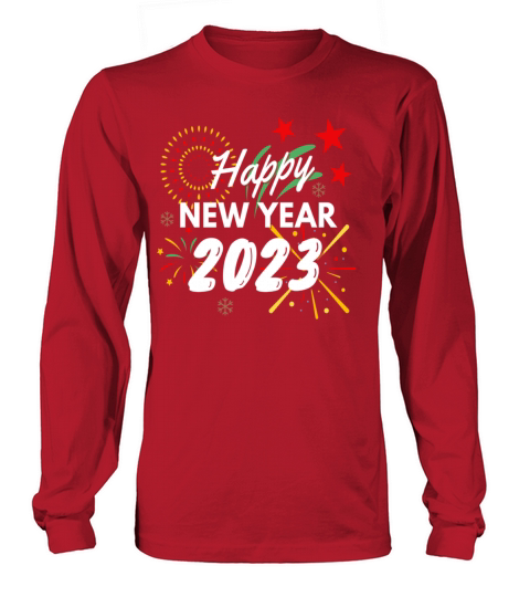 Happy New Year 2023 Vintage Gifts Long sleeved Unisex