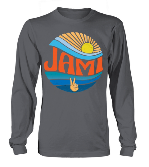 Jami Shirt Vintage Sunset Jami Groovy Tie Dye Long sleeved Unisex