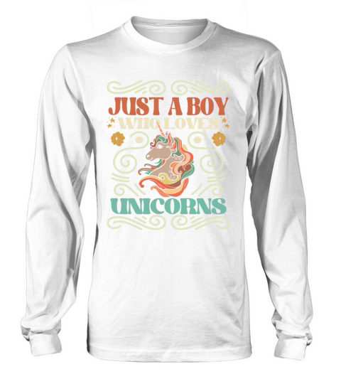 Just a boy who loves unicorns - funny quote Long sleeved Unisex