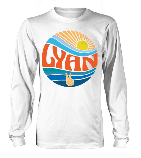 Lyan Shirt Vintage Sunset Lyan Groovy Tie Dye Long sleeved Unisex