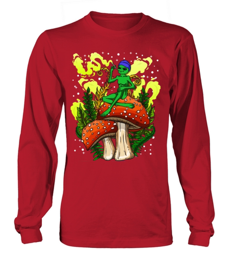 Psycadellic Magic Mushroom Alien LSD Acid Trip Long sleeved Unisex