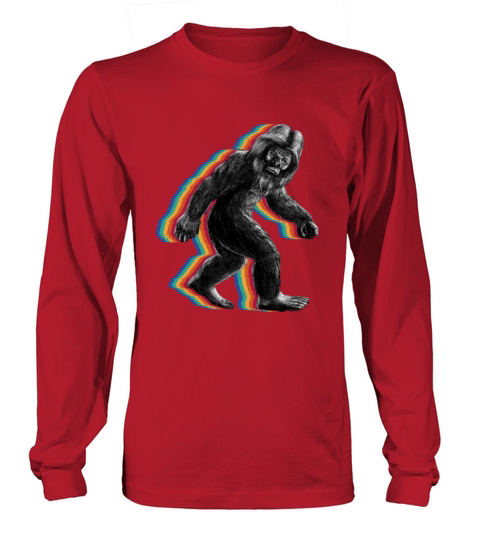 Retro Bigfoot vintage Fun and Nostalgic Sasquatch Long sleeved Unisex