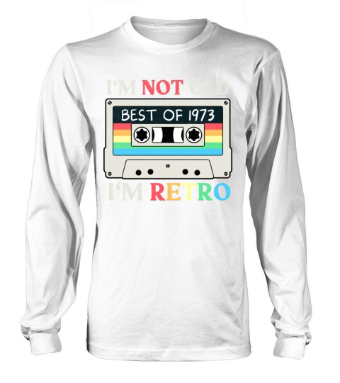 Vintage 1973 Cassette Retro Birthday Long sleeved Unisex