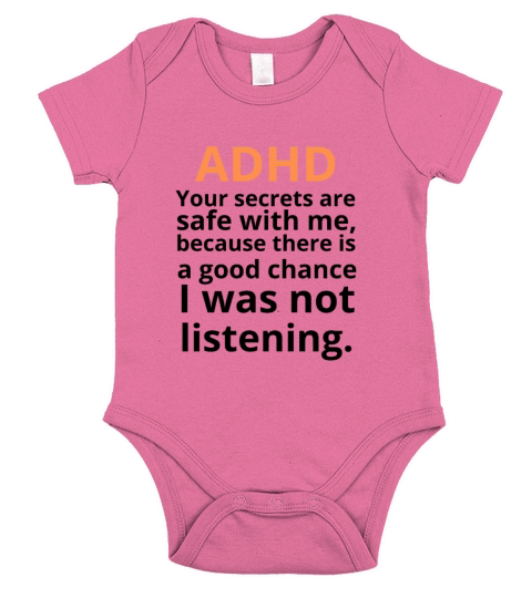ADHD Quote Short Sleeve Baby One-Piece