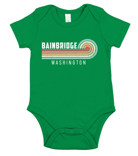 Bainbridge National Park Vintage Short Sleeve Baby One-Piece