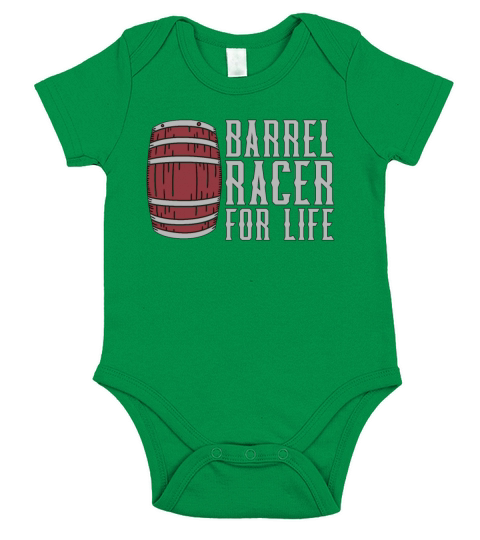 Barrel Racing Barrel Racer For Life Western Riding Short Sleeve Baby One-Piece