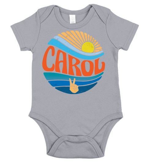Carol Shirt Vintage Sunset Carol Groovy Tie Dye Short Sleeve Baby One-Piece