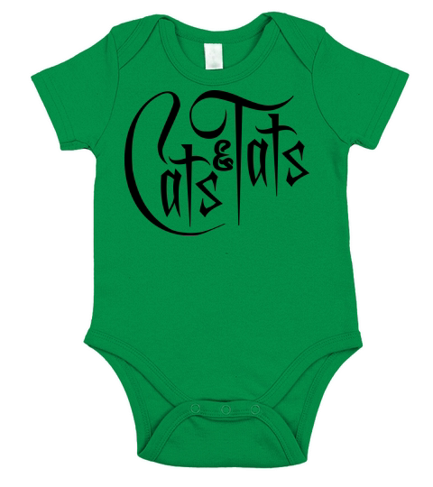 cats and tats quote Short Sleeve Baby One-Piece