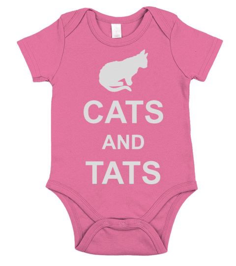 cats and tats quote Short Sleeve Baby One-Piece