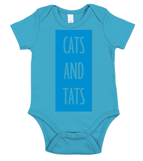 cats and tats quote Short Sleeve Baby One-Piece