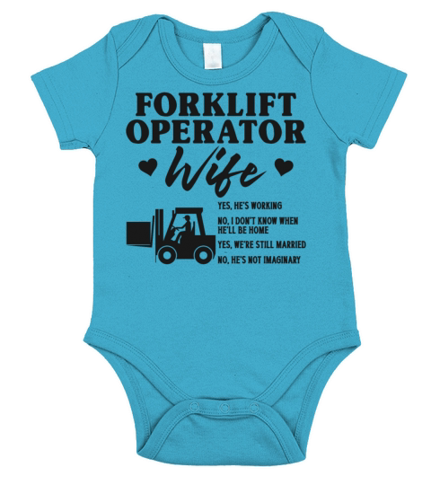 Certified Forklift Truck Operator Short Sleeve Baby One-Piece