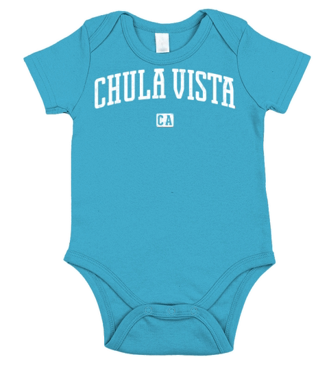 Chula Vista California Vintage Short Sleeve Baby One-Piece