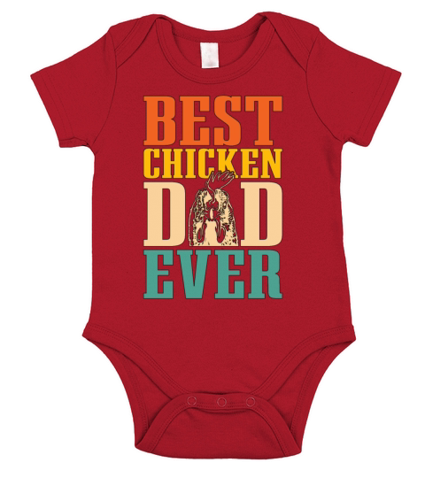 Cock Best Chicken Dad Retro Cocks Cock Lover Short Sleeve Baby One-Piece