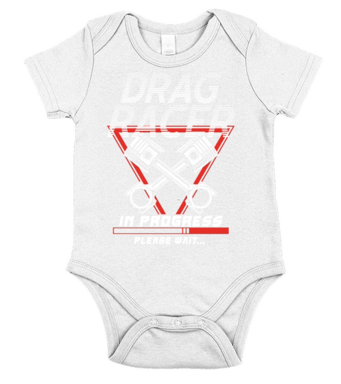Drag Racing Race Car Retro Vintage Short Sleeve Baby One-Piece