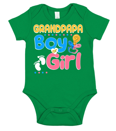 Pink or Blue Grandpapa Loves You Best Grandfather Short Sleeve Baby One-Piece