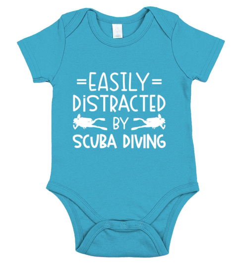 Scuba Diving Gift Underwater Lover Scuba Diver Short Sleeve Baby One-Piece