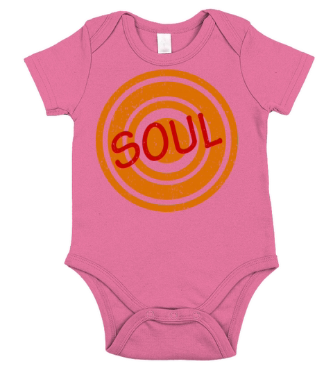 Soul Red Word Short Sleeve Baby One-Piece