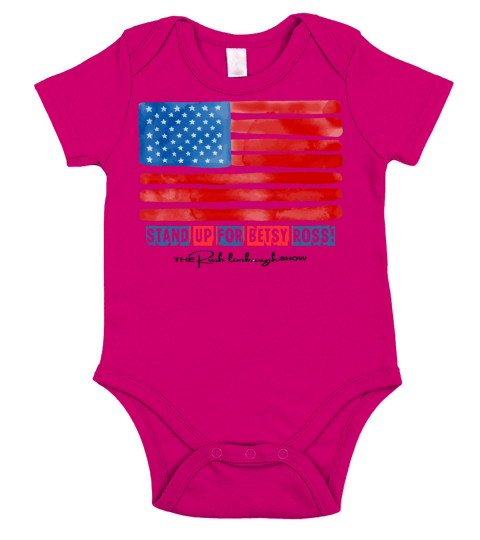 stand up for betsy ross the rush limbaugh show Short Sleeve Baby One-Piece