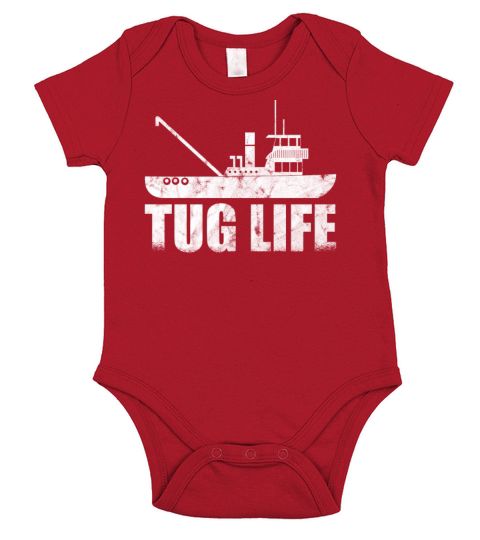 Tugboat Quote For A Tug Captain Tug Life Short Sleeve Baby One-Piece