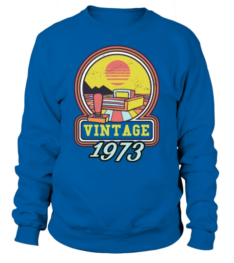 1973 Vintage born in Gamer age Birthday gift idea Sweatshirt Unisex