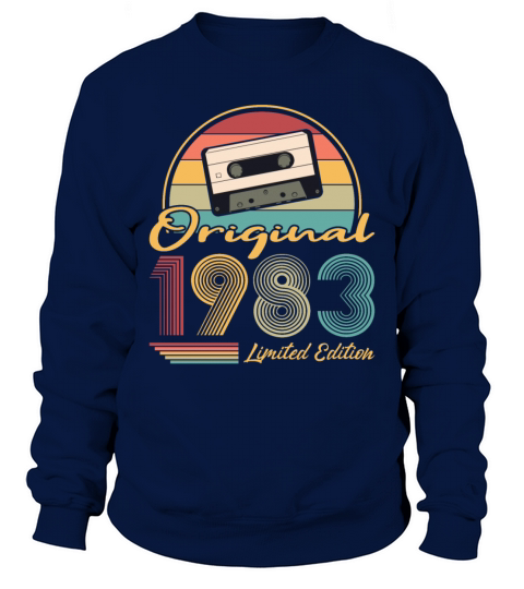 40th birthday vintage 1983 original 1983 Sweatshirt Unisex