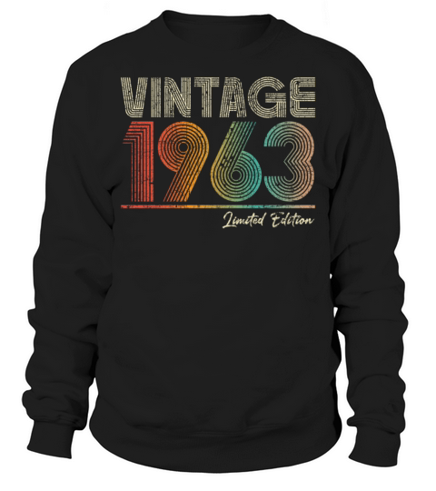 60 Years Old Vintage 1963 60th Birthday Gifts Sweatshirt Unisex