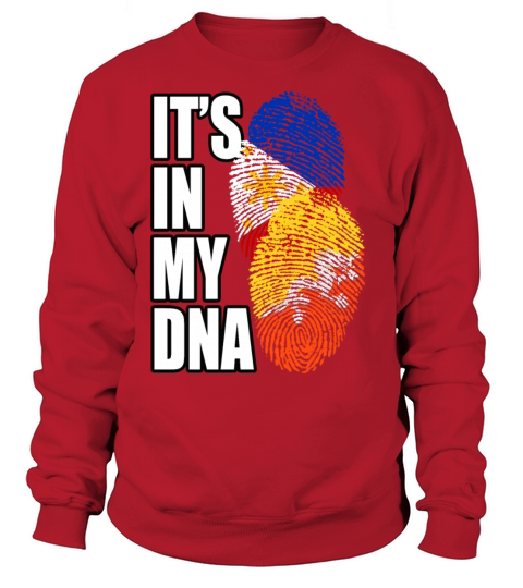 Bhutanese And Filipino Mix Heritage DNA Flag Sweatshirt Unisex